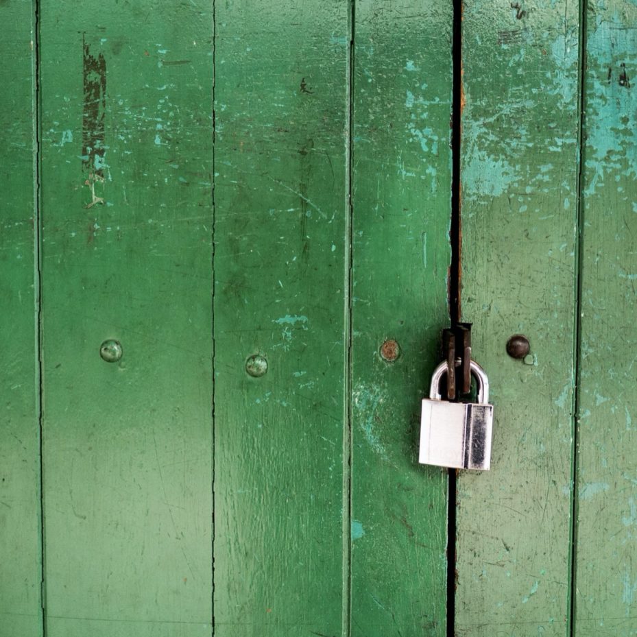 lock Lock to represent computer security