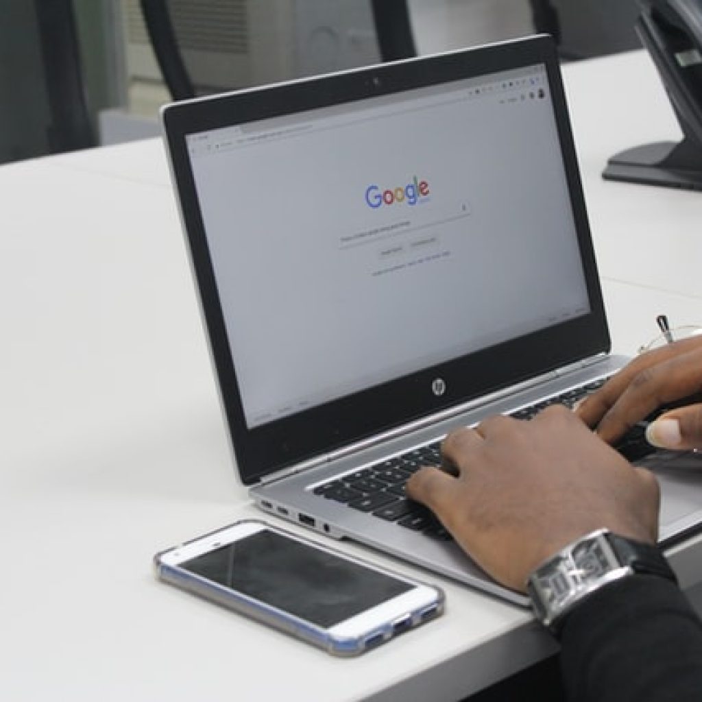 Google search engine on Computer screen