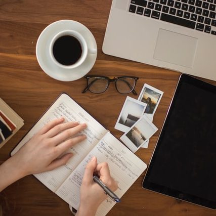 Content creation agency Female creating content for online marketing